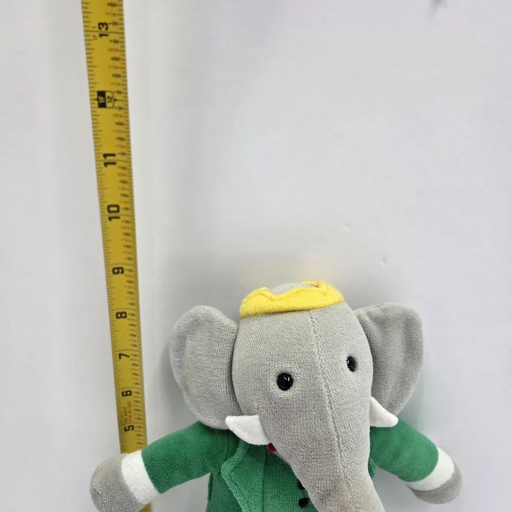 Vintage 1997 Babar The Elephant Plush Ajena Nounours Green Suit 12